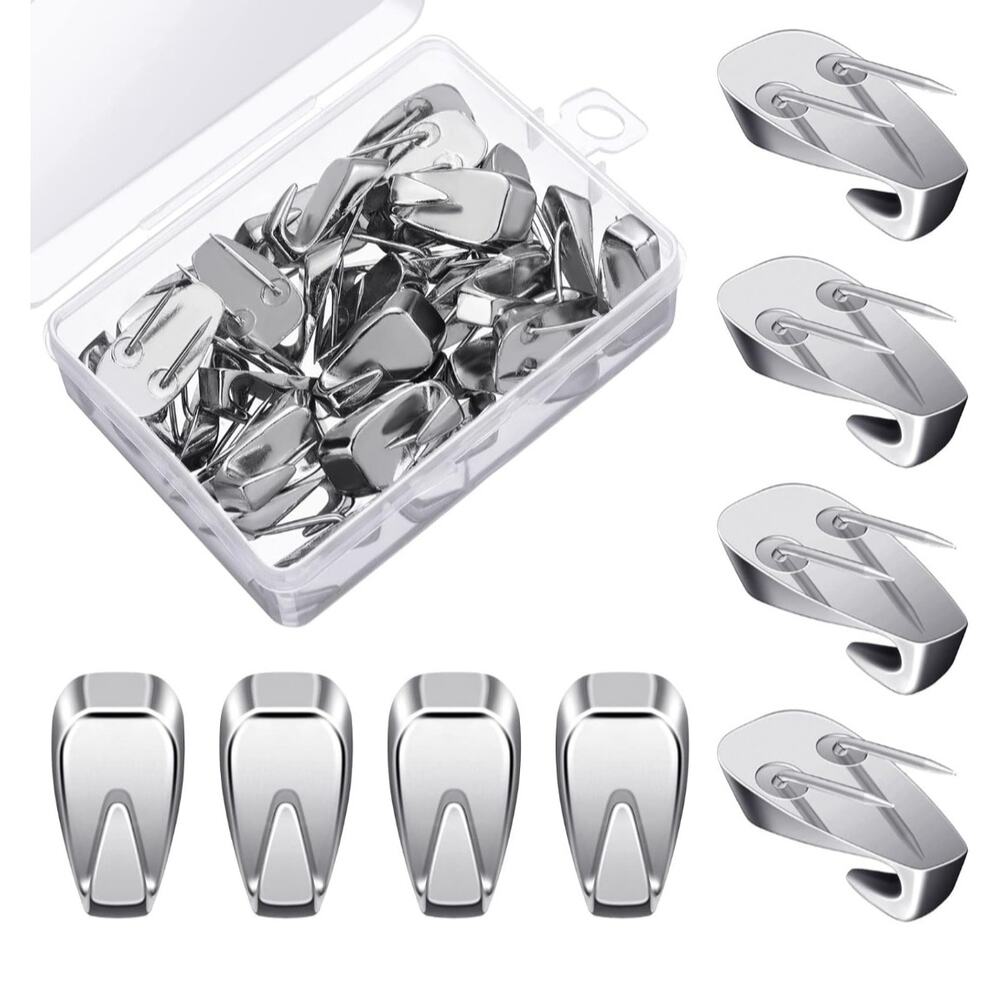 Heavy-Duty Stainless Steel Wall Hooks – Self-Adhesive & No-Drill Installation